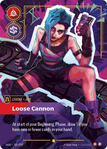 Jinx, Loose Cannon (Overnumbered) (301/298), Origins — Riftbound card price