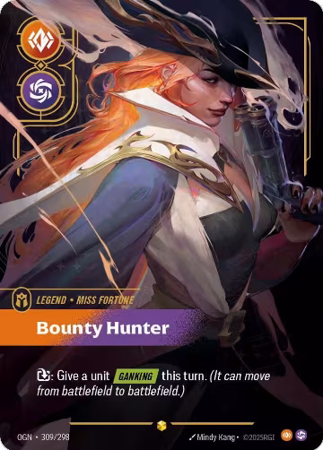 Miss Fortune, Bounty Hunter (Overnumbered) (309/298), Origins — Riftbound card price