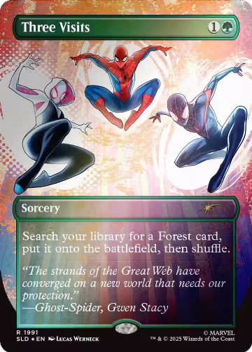 Three Visits (Rainbow Foil) (1991), Secret Lair Drop Series — Magic card price