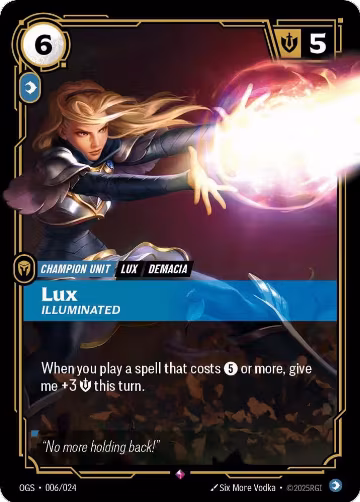 Lux, Illuminated (006/024), Origins: Proving Grounds — Riftbound card price
