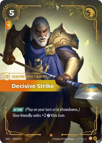 Decisive Strike (024/024), Origins: Proving Grounds — Riftbound card price