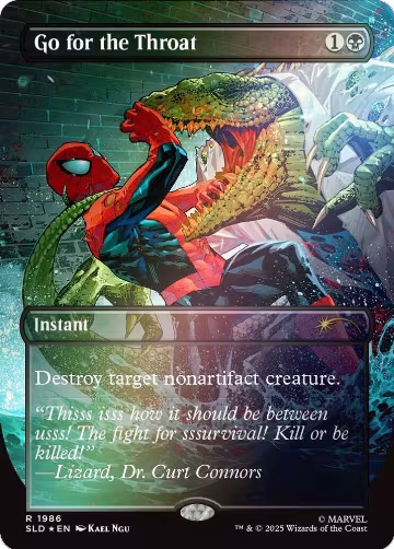 Go for the Throat (Rainbow Foil) (1986), Secret Lair Drop Series — Magic card price