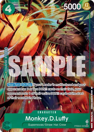 Monkey.D.Luffy - PRB02-005 (Alternate Art) (PRB02-005), Premium Booster -The Best- Vol. 2 — One Piece card price