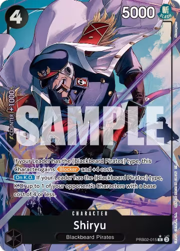Shiryu (Alternate Art) (PRB02-015), Premium Booster -The Best- Vol. 2 — One Piece card price