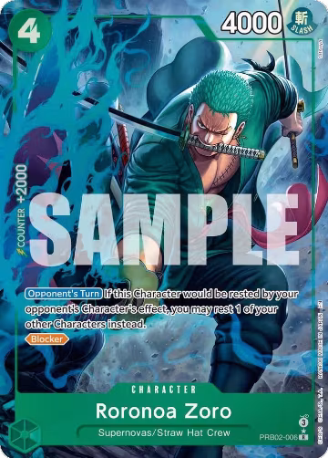 Roronoa Zoro - PRB02-006 (Alternate Art) (PRB02-006), Premium Booster -The Best- Vol. 2 — One Piece card price