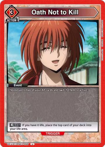 Oath Not to Kill (UE11ST/RNK-1-096), Rurouni Kenshin Starter Deck — Union Arena card price