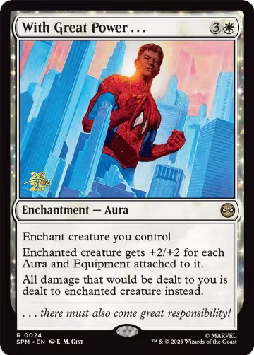 With Great Power . . . (24), Prerelease Cards — Magic card price