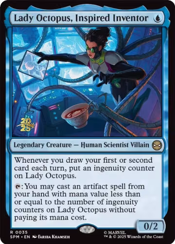 Lady Octopus, Inspired Inventor (35), Prerelease Cards — Magic card price