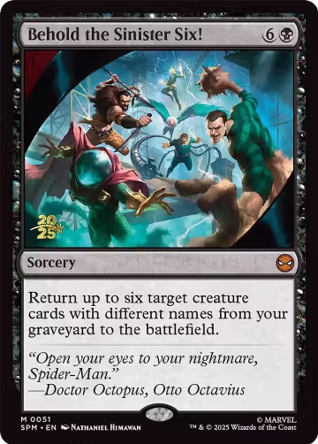 Behold the Sinister Six! (51), Prerelease Cards — Magic card price