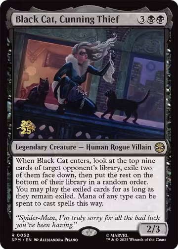 Black Cat, Cunning Thief (52), Prerelease Cards — Magic card price