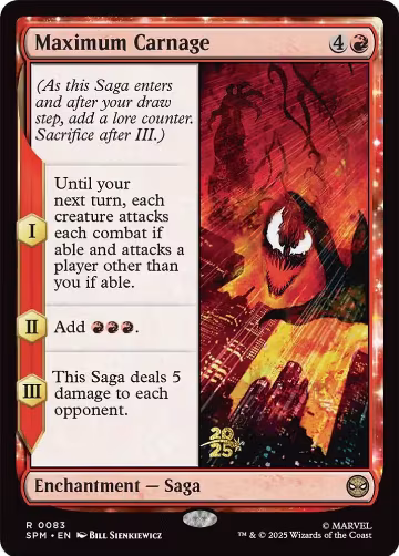 Maximum Carnage (83), Prerelease Cards — Magic card price