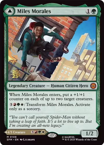 Miles Morales (108), Prerelease Cards — Magic card price