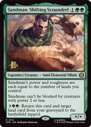 Sandman, Shifting Scoundrel (112), Prerelease Cards — Magic card price