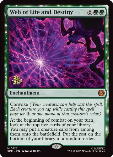 Web of Life and Destiny (122), Prerelease Cards — Magic card price
