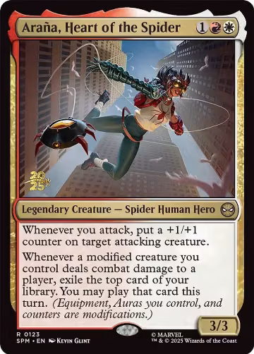 Arana, Heart of the Spider (123), Prerelease Cards — Magic card price