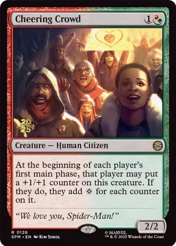 Cheering Crowd (126), Prerelease Cards — Magic card price
