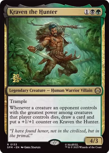 Kraven the Hunter (133), Prerelease Cards — Magic card price
