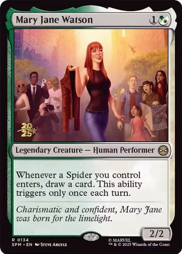 Mary Jane Watson (134), Prerelease Cards — Magic card price