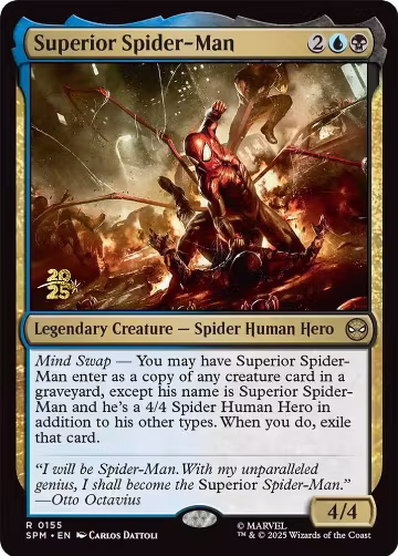Superior Spider-Man (155), Prerelease Cards — Magic card price