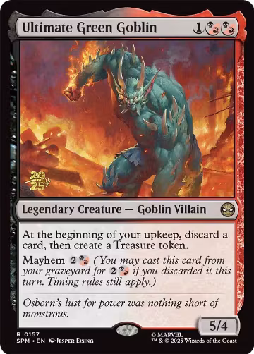 Ultimate Green Goblin (157), Prerelease Cards — Magic card price