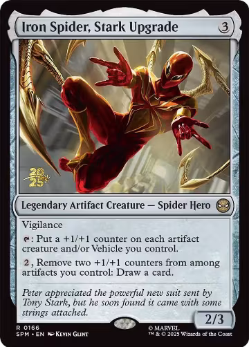 Iron Spider, Stark Upgrade (166), Prerelease Cards — Magic card price