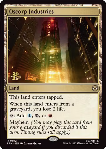 Oscorp Industries (182), Prerelease Cards — Magic card price