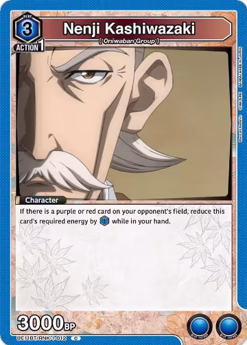 Nenji Kashiwazaki (UE11BT/RNK-1-012), Rurouni Kenshin — Union Arena card price