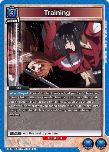 Training (UE11BT/RNK-1-026), Rurouni Kenshin — Union Arena card price
