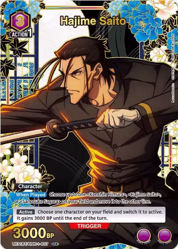 Hajime Saito (037) (U*) (UE11BT/RNK-1-037), Rurouni Kenshin — Union Arena card price