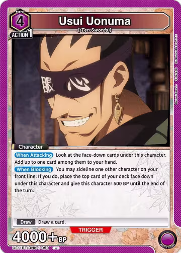 Usui Uonuma (UE11BT/RNK-1-050), Rurouni Kenshin — Union Arena card price