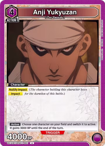 Anji Yukyuzan (UE11BT/RNK-1-061), Rurouni Kenshin — Union Arena card price