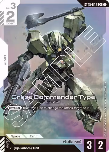 Graze Commander Type (C+) (ST05-008), Starter Deck 05: Iron Bloom — Gundam card price
