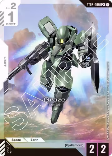 Graze (C+) (ST05-009), Starter Deck 05: Iron Bloom — Gundam card price