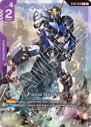 Fatal Strike (C+) (ST05-014), Starter Deck 05: Iron Bloom — Gundam card price
