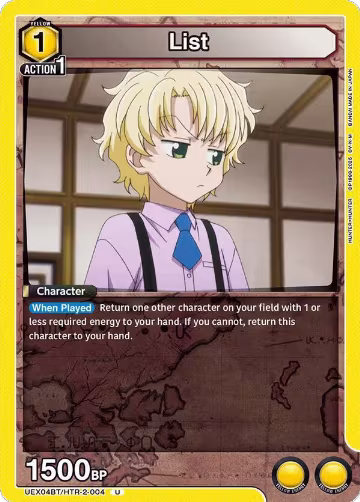 List (UEX04BT/HTR-2-004), UEX04BT: HUNTER X HUNTER Vol.2 — Union Arena card price