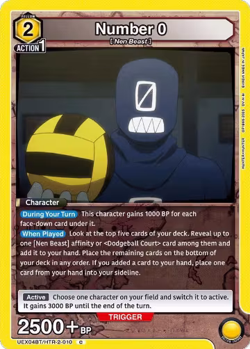 Number 0 (UEX04BT/HTR-2-010), UEX04BT: HUNTER X HUNTER Vol.2 — Union Arena card price