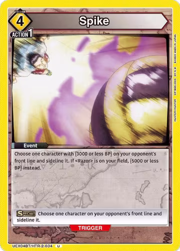 Spike (UEX04BT/HTR-2-034), UEX04BT: HUNTER X HUNTER Vol.2 — Union Arena card price