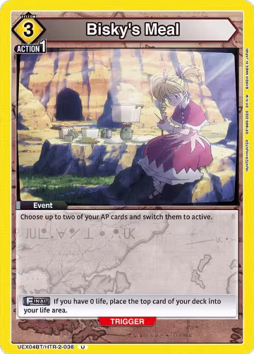 Bisky's Meal (UEX04BT/HTR-2-036), UEX04BT: HUNTER X HUNTER Vol.2 — Union Arena card price