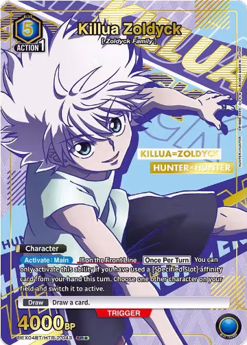 Killua Zoldyck (043) (SR*) (UEX04BT/HTR-2-043), UEX04BT: HUNTER X HUNTER Vol.2 — Union Arena card price