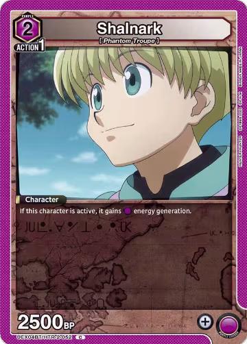 Shalnark (UEX04BT/HTR-2-052), UEX04BT: HUNTER X HUNTER Vol.2 — Union Arena card price