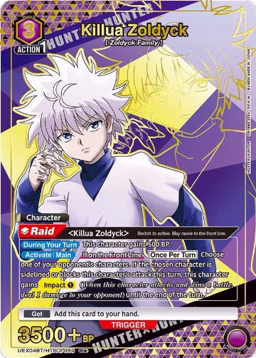 Killua Zoldyck (059) (R*) (UEX04BT/HTR-2-059), UEX04BT: HUNTER X HUNTER Vol.2 — Union Arena card price