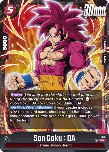 Son Goku : DA - FP-050 (FP-050), Fusion World Promotion Cards and Packs — DB Fusion card price