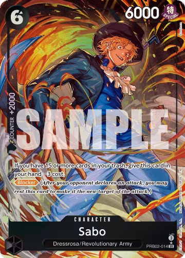 Sabo - PRB02-014 (Alternate Art) (PRB02-014), Premium Booster -The Best- Vol. 2 — One Piece card price