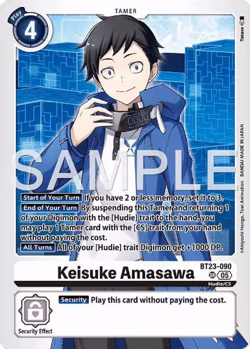 Keisuke Amasawa (BT23-090 SR), Hackers' Slumber — Digimon card price