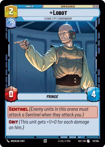 Lobot - Cloud City Coordinator (57/264), Secrets of Power — Star Wars card price