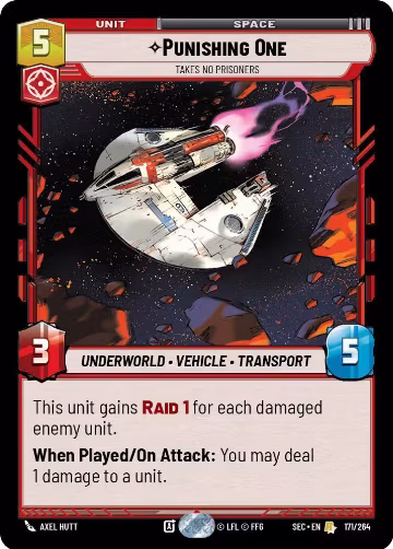 Punishing One - Takes No Prisoners (171/264), Secrets of Power — Star Wars card price