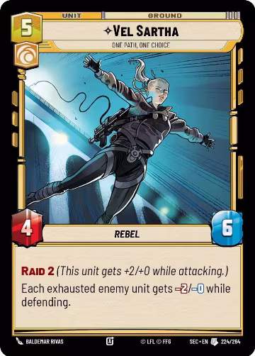 Vel Sartha - One Path, One Choice (224/264), Secrets of Power — Star Wars card price