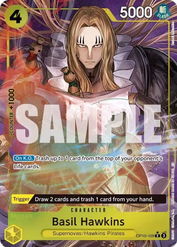 Basil Hawkins - OP10-109 (Alternate Art) (OP10-109), Premium Booster -The Best- Vol. 2 — One Piece card price