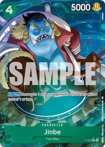 Jinbe - P-063 (Alternate Art) (P-063), Premium Booster -The Best- Vol. 2 — One Piece card price