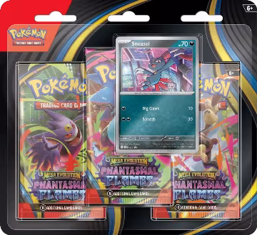 Phantasmal Flames 3 Pack Blister [Sneasel], Phantasmal Flames — Pokémon sealed product price